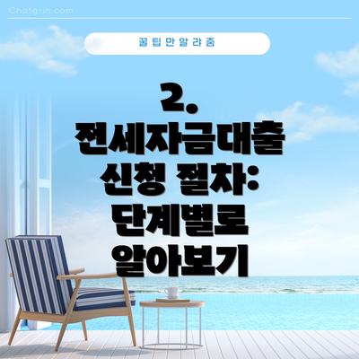 2. 전세자금대출 신청 절차:  단계별로 알아보기