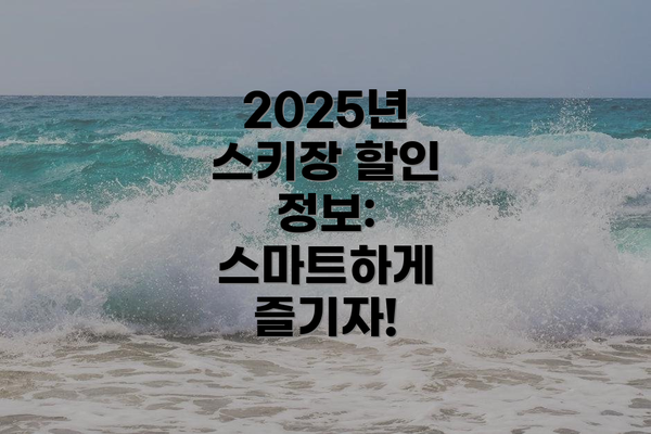 2025년 스키장 할인 정보: 스마트하게 즐기자!
