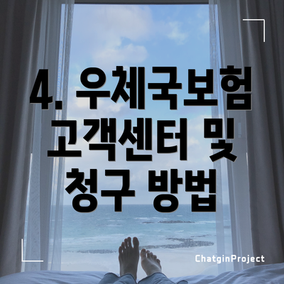 4. 우체국보험 고객센터 및 청구 방법