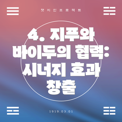 4. 지푸와 바이두의 협력: 시너지 효과 창출