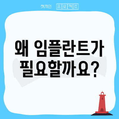 왜 임플란트가 필요할까요?