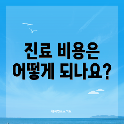 진료 비용은 어떻게 되나요?
