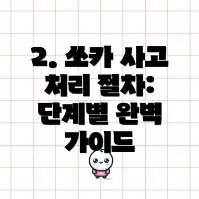 2. 쏘카 사고 처리 절차: 단계별 완벽 가이드