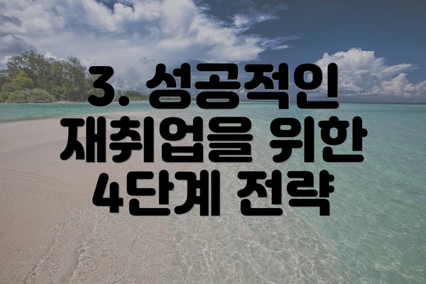 3. 성공적인 재취업을 위한 4단계 전략