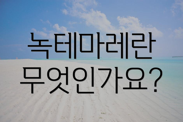 녹테마레란 무엇인가요?