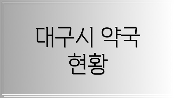 대구시 약국 현황