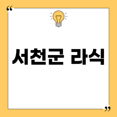 서천군 라식