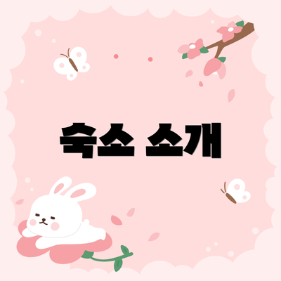 숙소 소개
