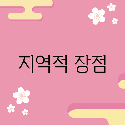 지역적 장점