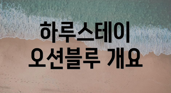 하루스테이 오션블루 개요