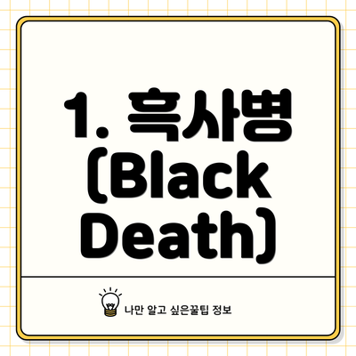 1. 흑사병 (Black Death)