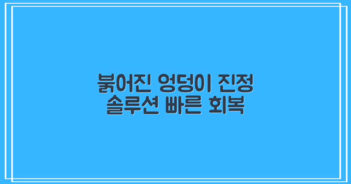 붉어진 엉덩이 빠르게 진정