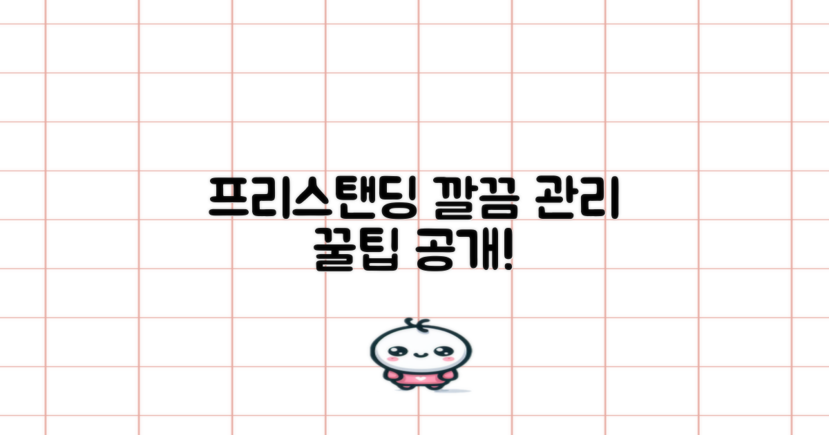 프리스탠딩, 깔끔하게 관리하세요!