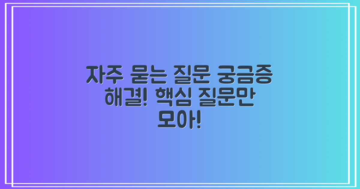 자주 묻는 질문