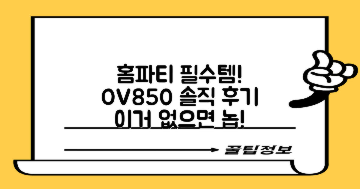 홈파티 필수템, OV850 솔직 후기!