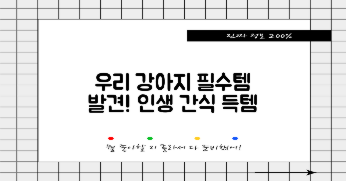 우리 강아지에게 딱!