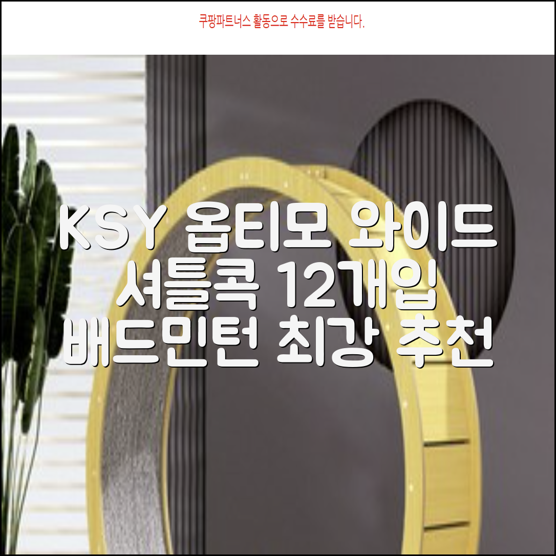 ksy 옵티모 와이드 배드민턴 셔틀콕, 화이트, 12개입, 1개 추천 리뷰