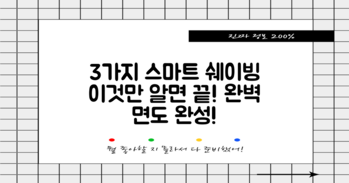 3가지 스마트 쉐이빙 기능