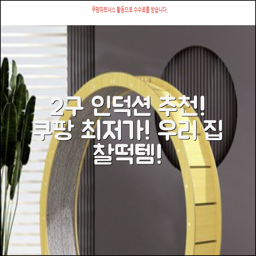 2구 인덕션 추천: 우리 집에 딱 맞는 선택은?