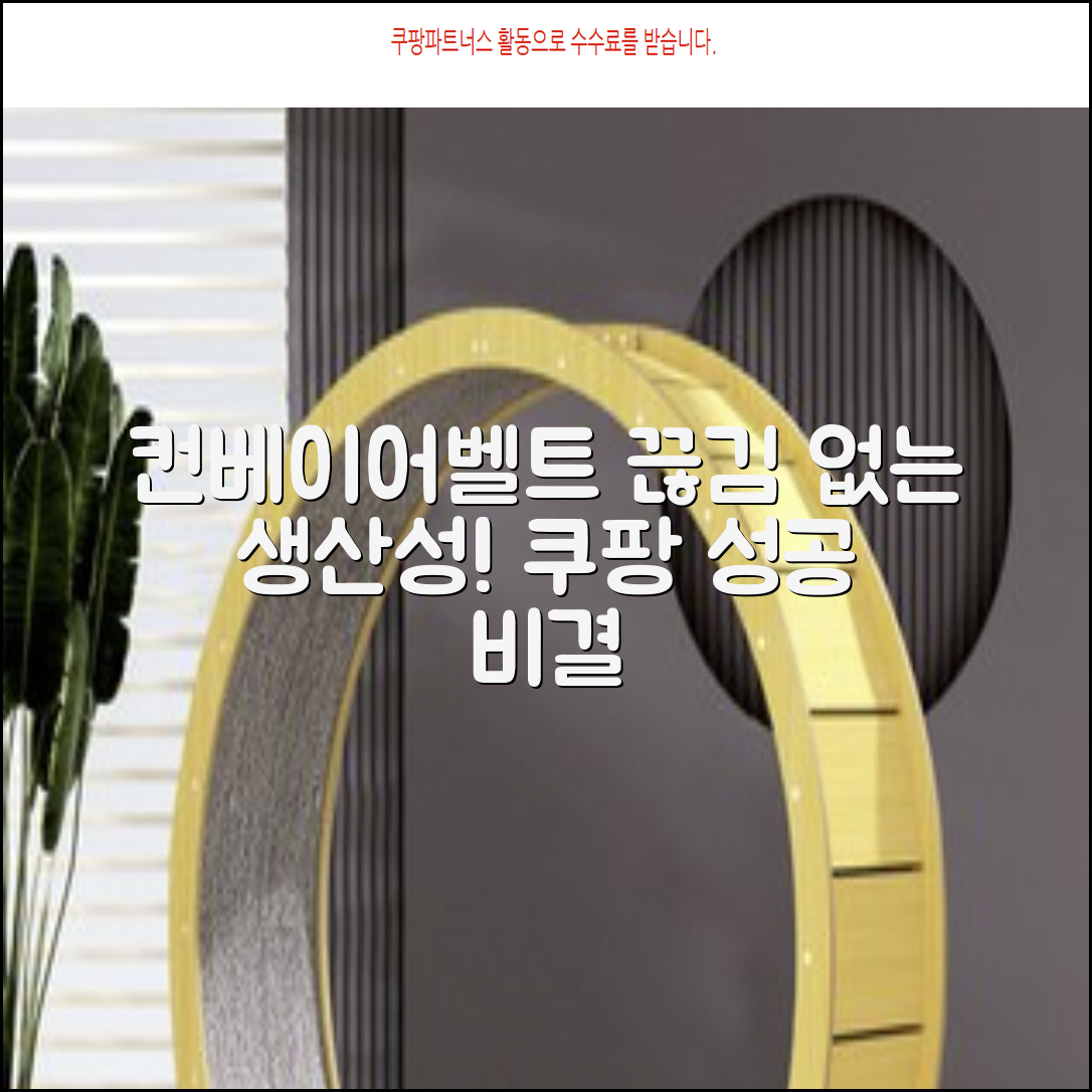 컨베이어벨트: 끊김 없는 생산성을 위한 선택