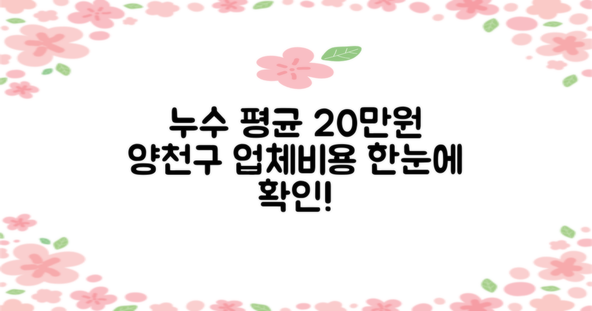 누수 탐지 비용, 평균 20만원: 양천구 누수 탐지 업체와 비용 한눈에 알아보기