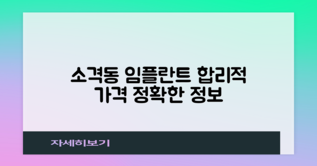 종로구 소격동 임플란트: 합리적인 가격과 정확한 정보 탐색