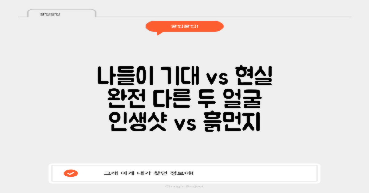 나들이 전후, 기대 vs 현실
