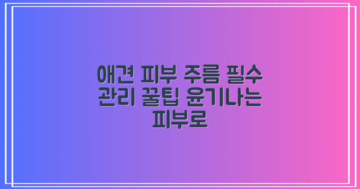 애완동물 피부 관리 주름 개선을 위한 필수 팁