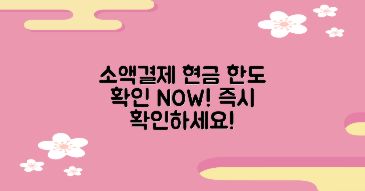 소액결제 현금 한도, 지금 바로 확인!