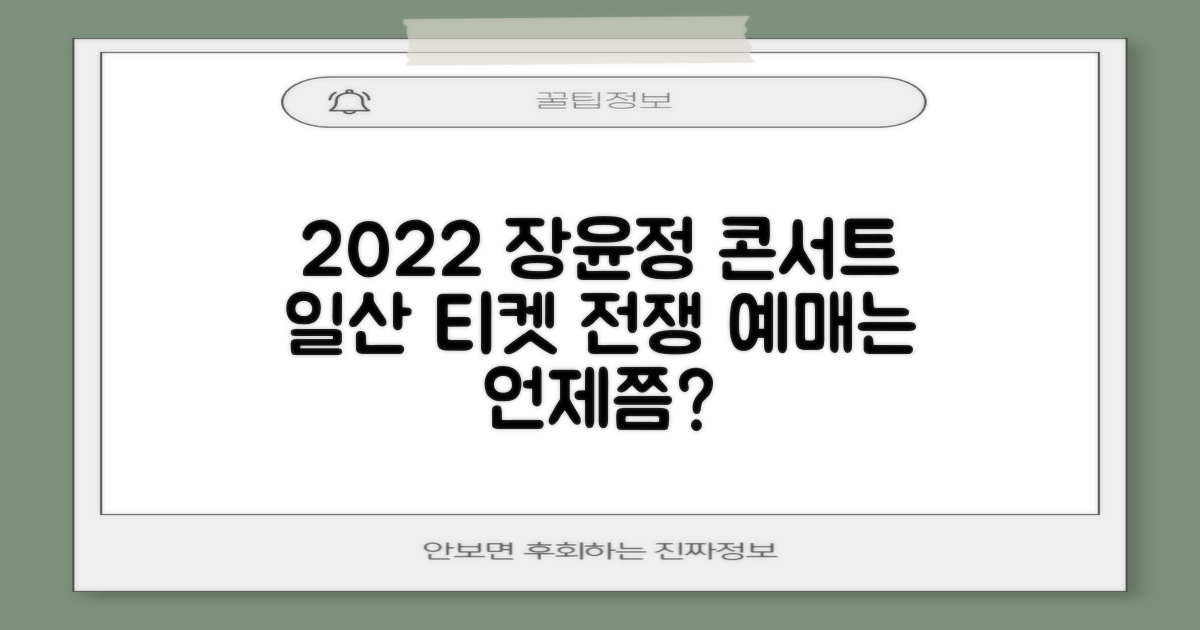 2022 장윤정 라이브 콘서트 일산 티켓, 언제쯤 손에 넣을 수 있을까?