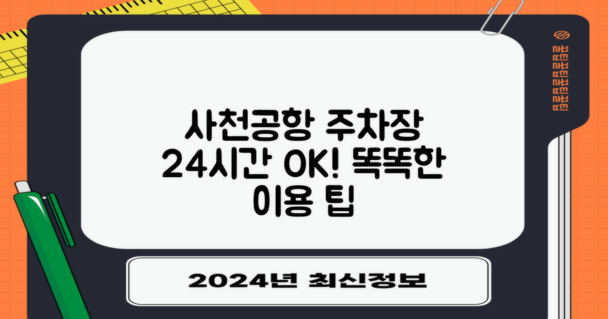 사천공항 여객주차장: 24시간 언제나 OK! 똑똑한 이용 팁 대공개