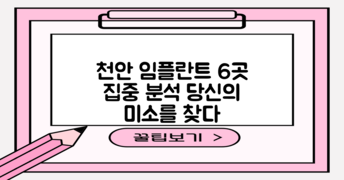 천안 임플란트: 당신의 미소를 되찾을 6곳, 그 모든 것