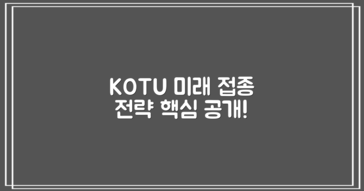 KOTU, 미래 접종 전략
