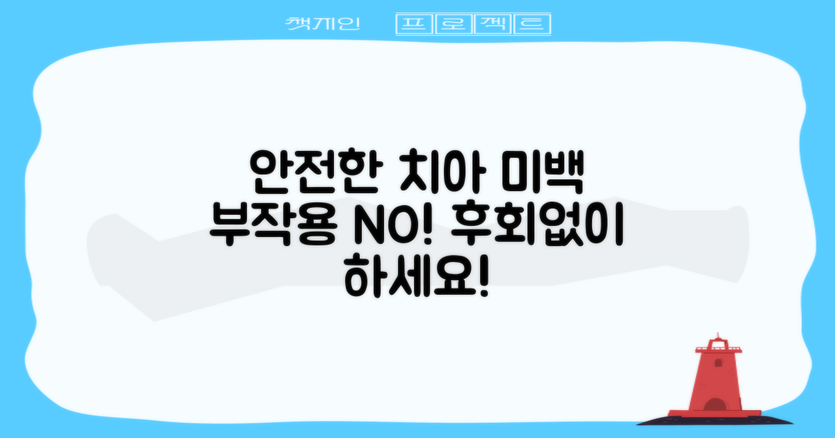 부작용 없이 안전하게? 치아 미백제 패치, 이것만 알면 후회 없어요!