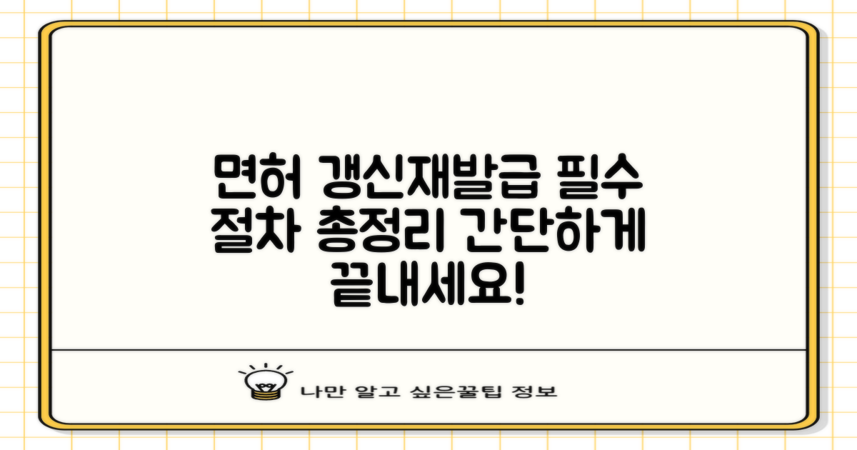 면허증 갱신/재발급, 필수 절차