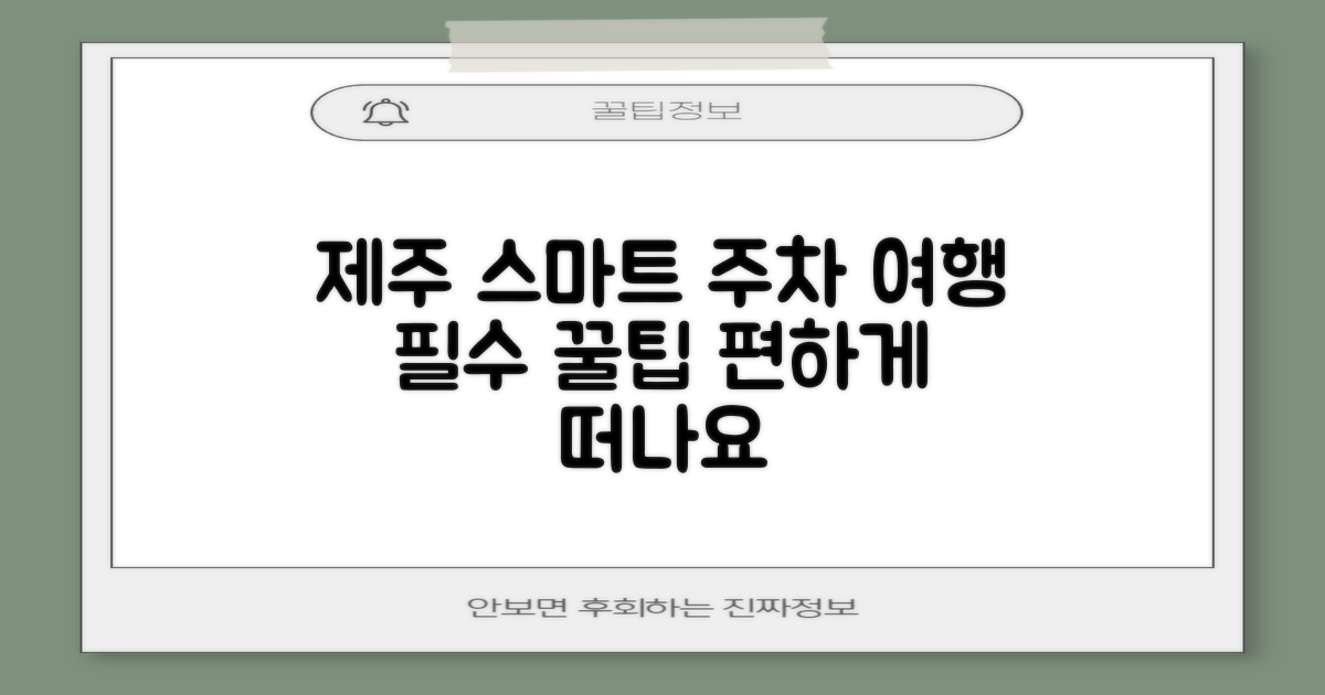 스마트한 주차, 제주 여행 계획