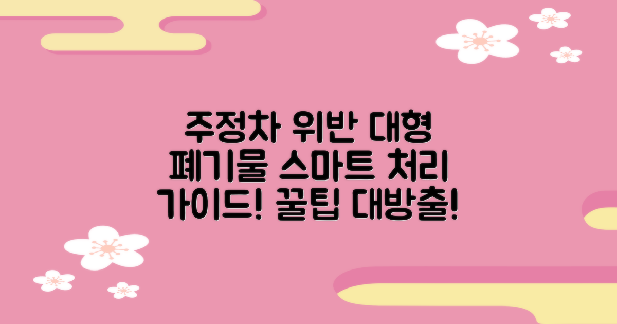 주정차 위반 & 대형 폐기물 배출: 똑똑하게 처리하는 방법 가이드