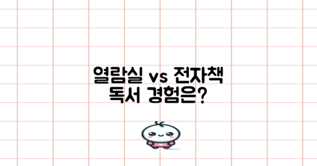 열람실 vs 전자책, 나에게 맞는 독서 경험은?