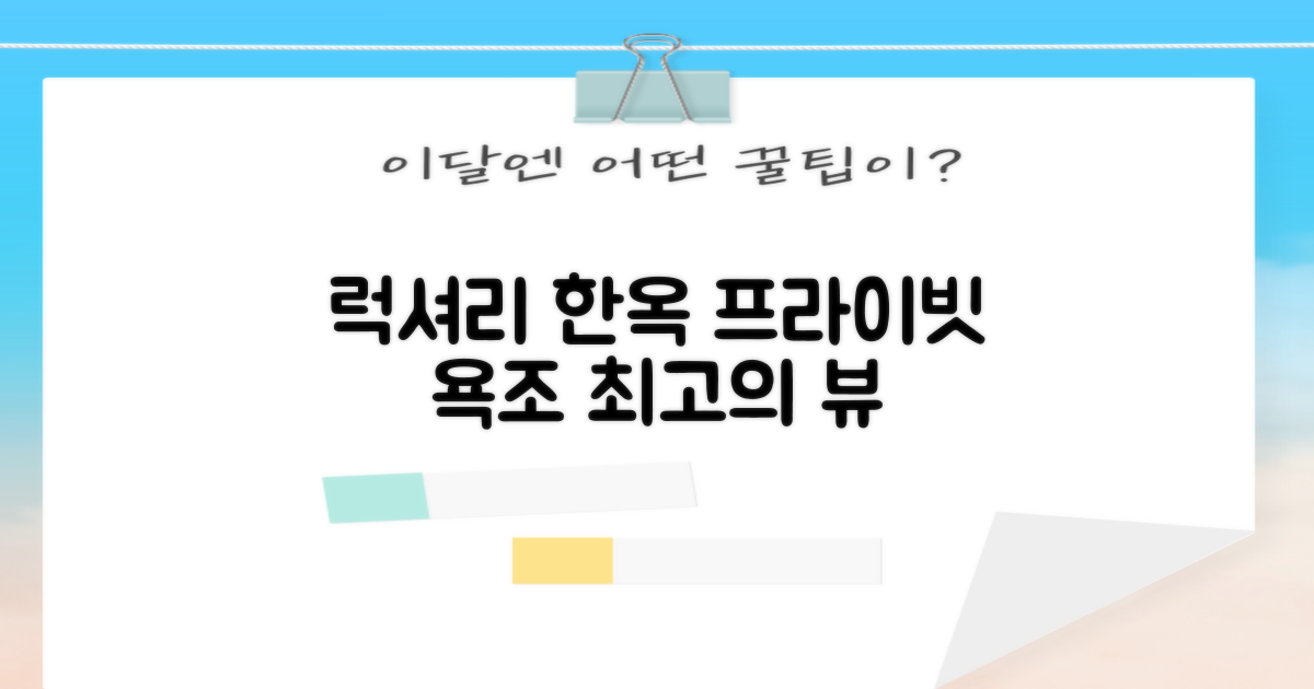 Luxury Hanok with Private Bathtub: 특별한 경치를 만끽하는 비법